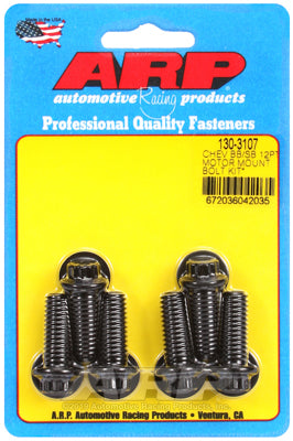 Chevy 12pt motor mount bolt kit with energy suspension mounts
