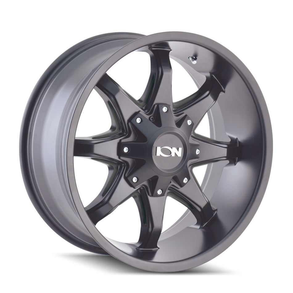 ION 181 SATIN BLACK MILLED 20X9 8-180 0MM 124.1MM