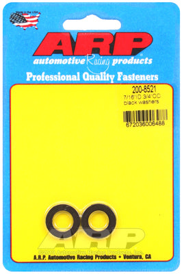 7/16 ID 3/4 OD black washers