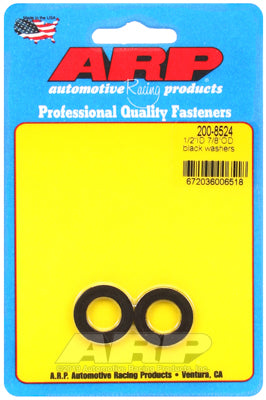 1/2 ID 7/8 OD black washers