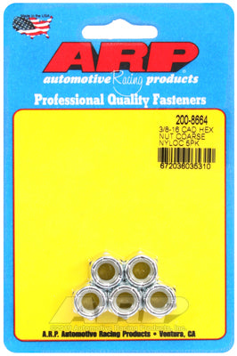 3/8-16 cad coarse nyloc hex nut kit