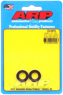 M10 ID 3/4 OD chamfer black washers