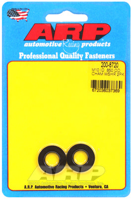 M10 ID .850 OD chamfer black washers