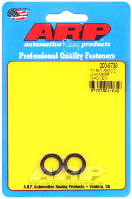 7/16 ID .660 OD  chamfer black washers