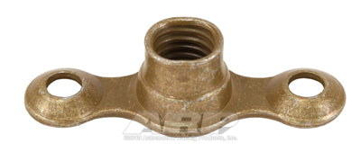 10-32 plate nut, 2-lug fixed w/ctr sunk rivet hole