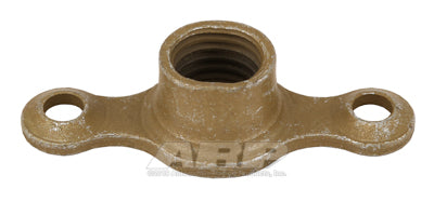 5/16-24 plate nut, 2-lug fixed w/ctr sunk rivet hole