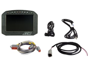 5-inch diagonal screen, carbon fiber enclosure, wiring harness included, Does Not Include Buttons (See PN 30-3610)