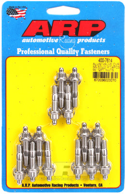 Cast alum covers SS 12pt valve cover stud kit, 14pc