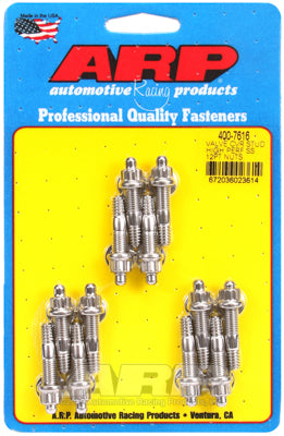 Hi-perf SS 12pt valve cover stud kit, 12pc