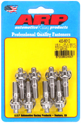 M8 X 1.25 X 38mm broached stud kit - 8pcs