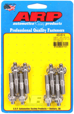 M8 X 1.25 X 51mm broached stud kit - 8pcs