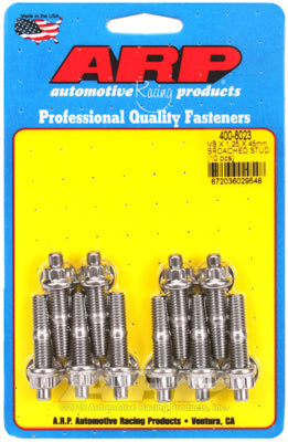 M8 X 1.25 X 45mm broached stud kit - 10pcs