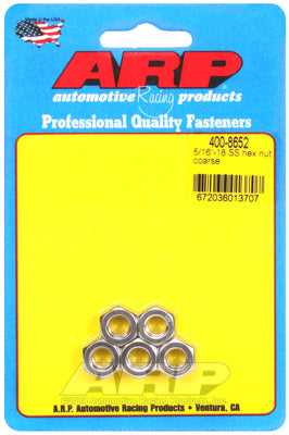 5/16-18 SS coarse hex nut kit