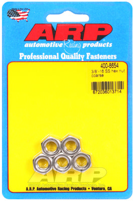 3/8-16 SS coarse hex nut kit