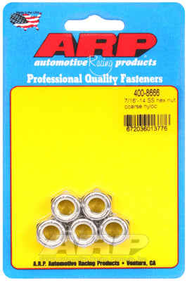 7/16-14 SS coarse nyloc hex nut kit