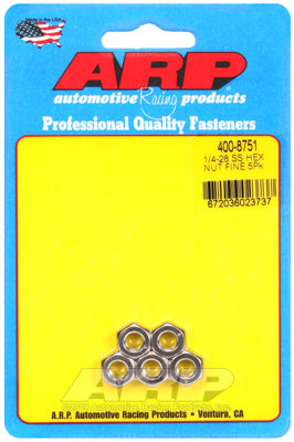 1/4-28 SS fine hex nut kit