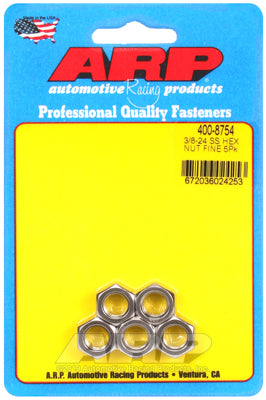 3/8-24 SS fine hex nut kit