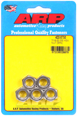 7/16-20 SS fine hex nut kit