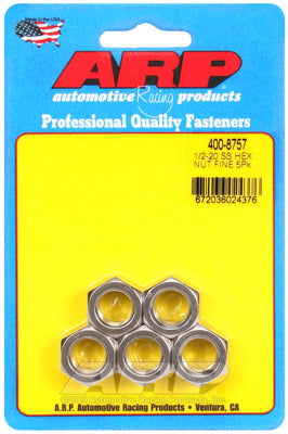 1/2-20 SS fine hex nut kit