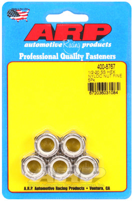 1/2-20 SS fine nyloc hex nut kit