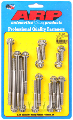 Ford 289-302 SS 12pt aluminum water pump and front cover bolt kit