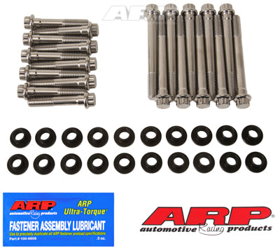 SB Ford, w/W heads, SS 12pt head bolt kit