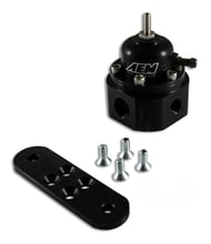 Inlet: 2 x -6AN (9/16-18) Outlet: -6AN - Gauge Port: 1/8 in. NPT - Black