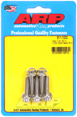 1/4-20 x 1.000 12pt SS bolts