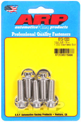 3/8-16 x 1.000 12pt SS bolts