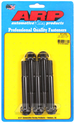 1/2-13 x 3.750 hex black oxide bolts