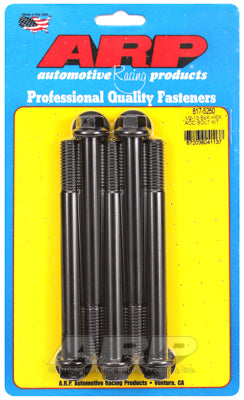 1/2-13 x 5.250 hex black oxide bolts