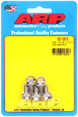 1/4-20 x 0.515 hex SS bolts