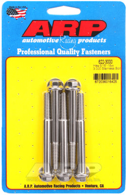 5/16-18 x 3.000 hex SS bolts