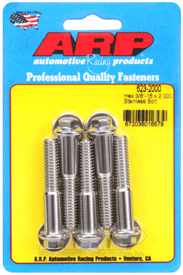 3/8-16 x 2.000 hex SS bolts