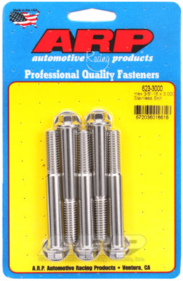 3/8-16 x 3.000 hex SS bolts