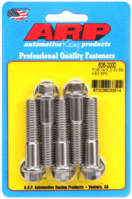 7/16-14 X 2.000 hex SS bolts