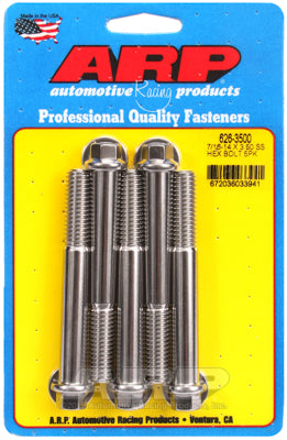 7/16-14 X 3.500 hex SS bolts