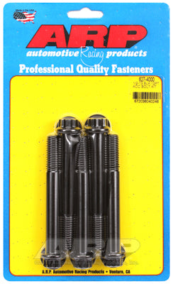 1/2-13 x 4.000 12pt black oxide bolts