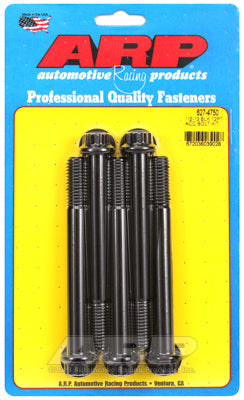 1/2-13 x 4.750 12pt black oxide bolts