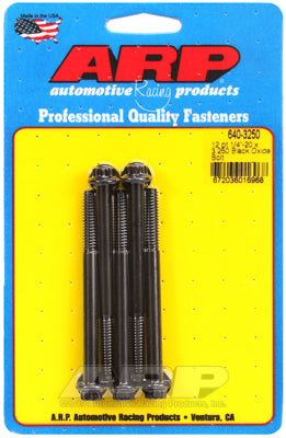 1/4-20 x 3.250 12pt black oxide bolts