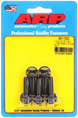 5/16-18 x 1.000 12pt black oxide bolts