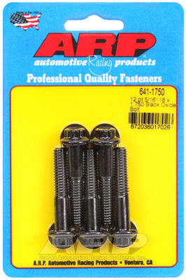 5/16-18 x 1.750 12pt black oxide bolts