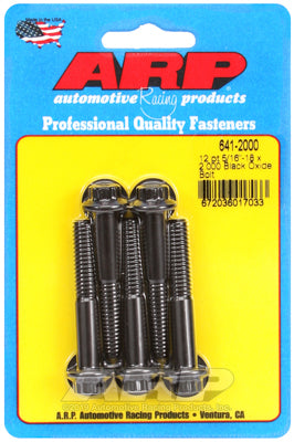 5/16-18 x 2.000 12pt black oxide bolts