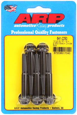 5/16-18 x 2.250 12pt black oxide bolts