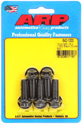 3/8-16 x 1.000 12pt black oxide bolts