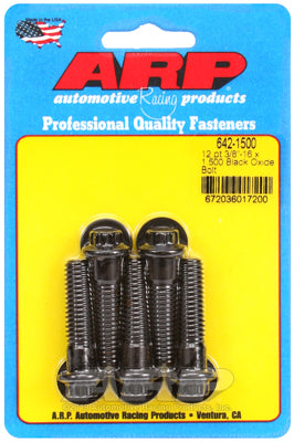 3/8-16 x 1.500 12pt black oxide bolts