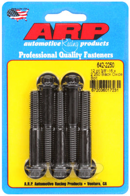 3/8-16 x 2.250 12pt black oxide bolts