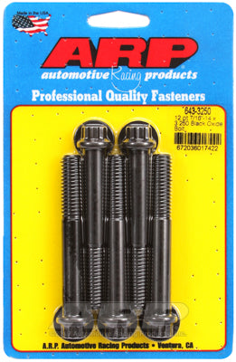 7/16-14 x 3.250 12pt black oxide bolts