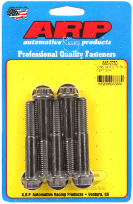 7/16-14 X 2.750 12pt 1/2 wrenching black oxide bolts