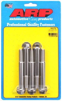 1/2-13 x 3.750 hex SS bolts